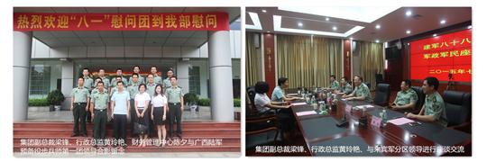 八一慰问暖兵心，军企共叙鱼水情 ——天行app最新版下载庆祝建军88周年走访慰问活动